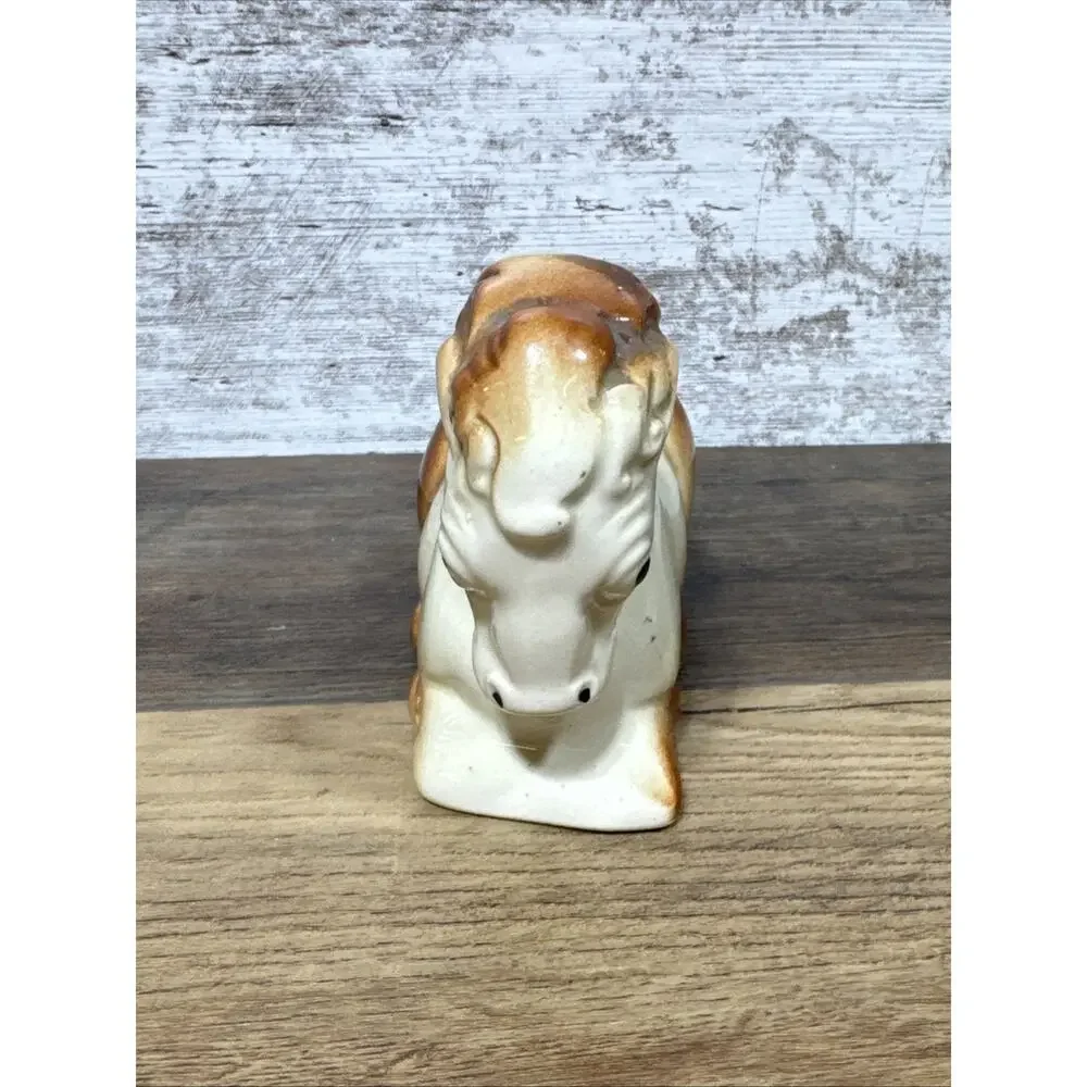 Vtg Ceramic Kneeling Horse Planter Shawnee Pottery MCM